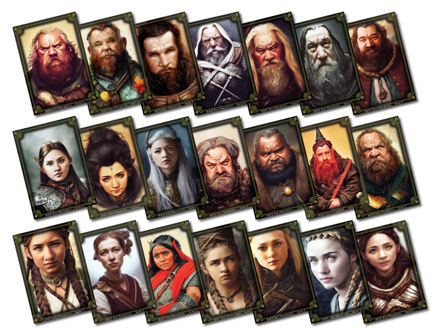 Dave’s RPG Character Portraits (Fantasy 2: Dwarves)