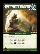 Gian, Lord Of Fall – Custom Card