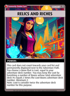 Relics And Riches – Custom Card
